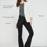 7-Pocket DPYP™ Dress Pant Yoga Pant | Bootcut (Black)