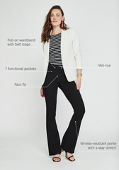 ⏰ PRESALE | 7-Pocket Dress Pant Yoga Pant | Bootcut (Black)