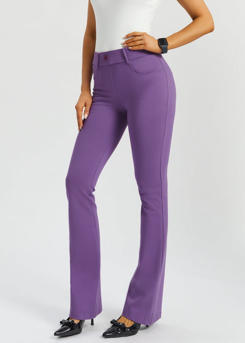 7-Pocket DPYP Dress Pant Yoga Pant | Bootcut (Grape) 7-Pocket DPYP Dress Pant Yoga Pant | Bootcut (Grape)