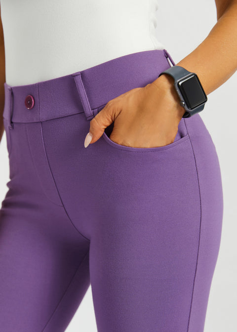 PRESALE ⏰ 7-Pocket DPYP™ Dress Pant Yoga Pant | Bootcut (Grape)