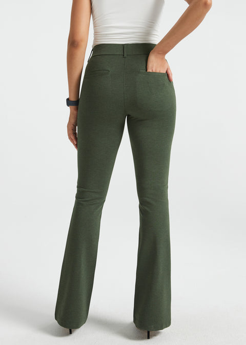 PRESALE ⏰ 7-Pocket DPYP™ Dress Pant Yoga Pants | Bootcut (Heather Olive)
