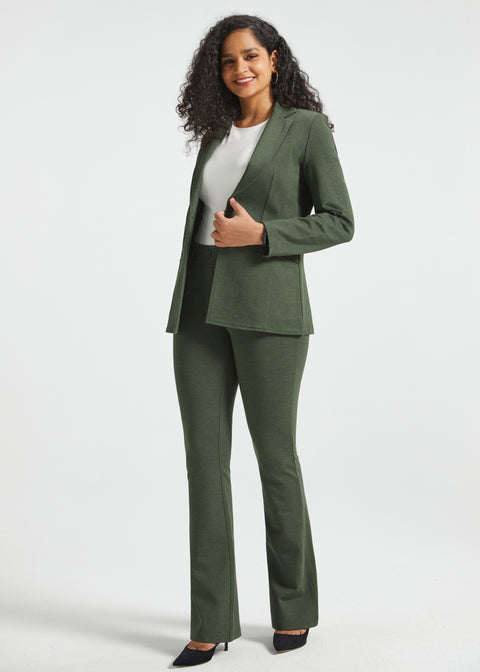 PRESALE ⏰ 7-Pocket DPYP™ Dress Pant Yoga Pants | Bootcut (Heather Olive)