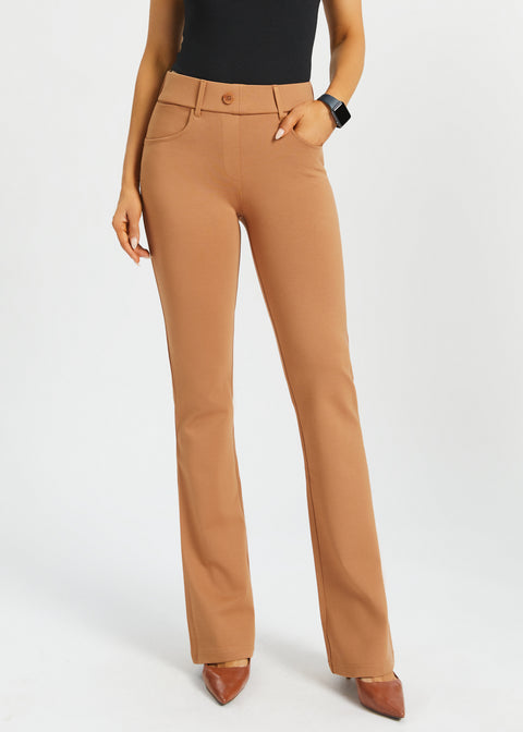 PRESALE ⏰ 7-Pocket DPYP™ Dress Pant Yoga Pant | Bootcut (Sandalwood)