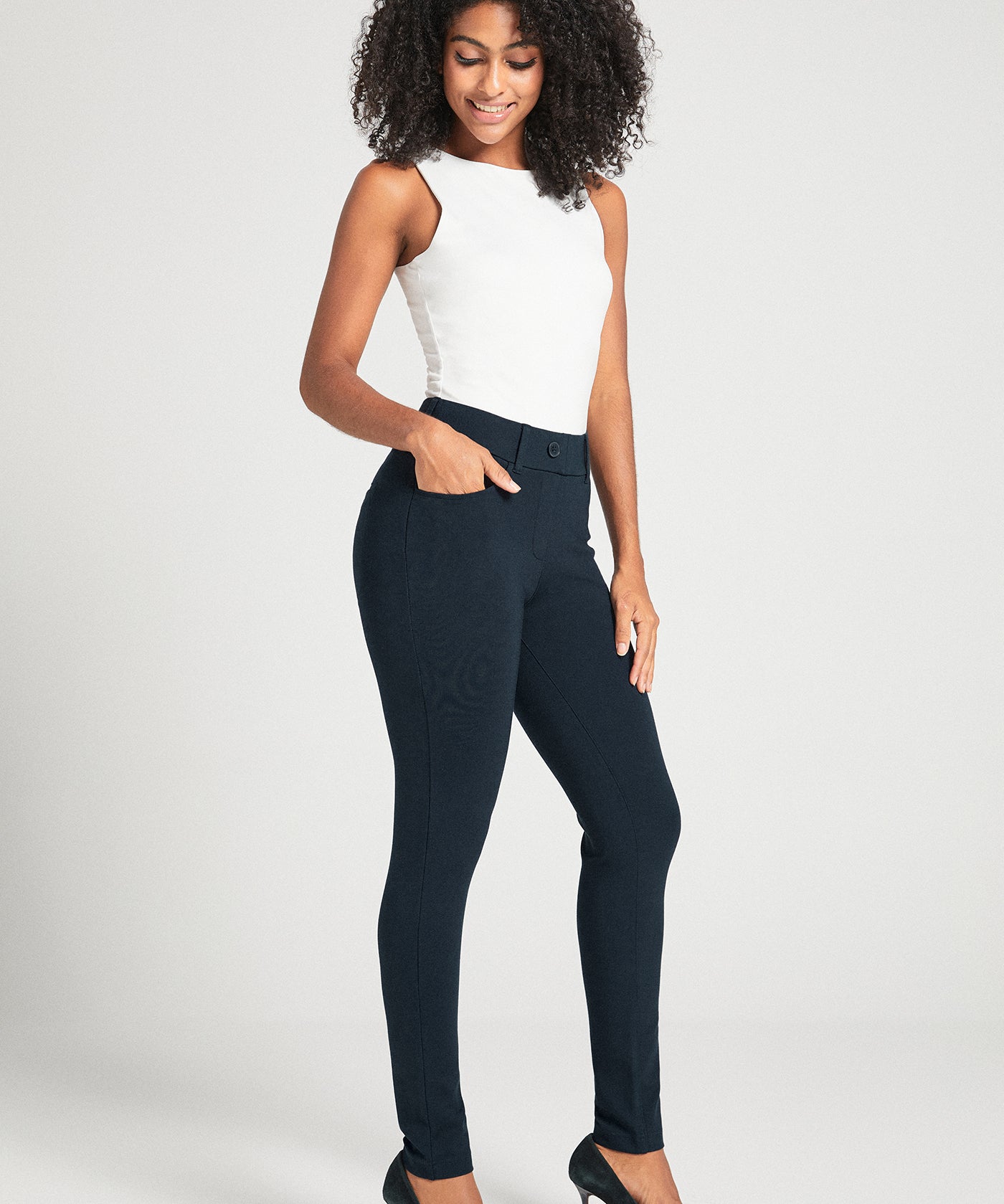 7-Pocket DPYP™ Dress Pant Yoga Pant | Skinny (Navy)