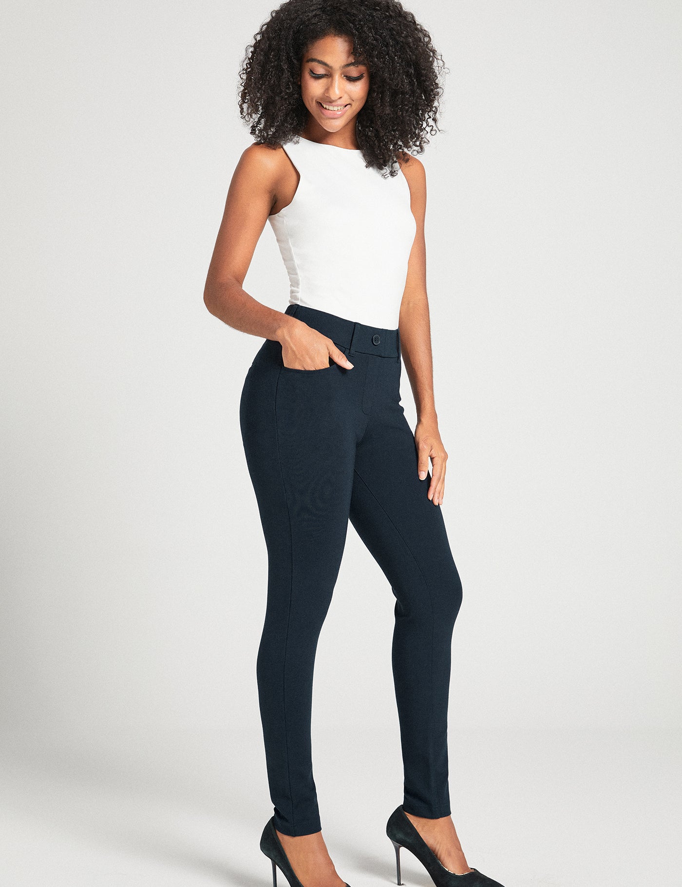 7-Pocket DPYP™ Dress Pant Yoga Pant | Skinny (Navy)