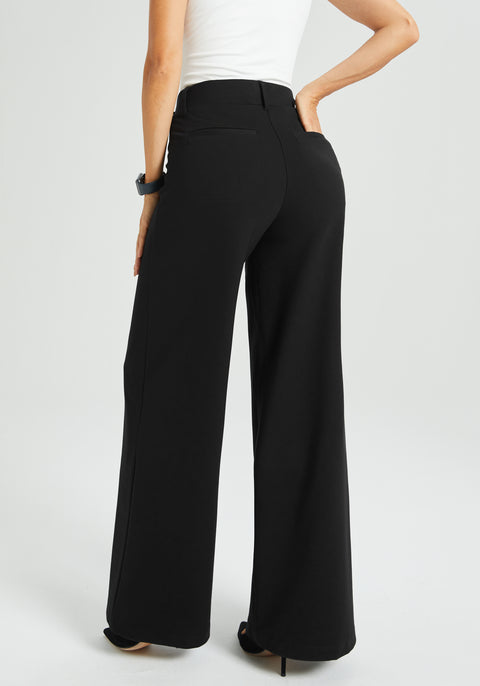 ⏰ PRESALE | 7-Pocket Dress Pant Yoga Pant | Wide (Black)
