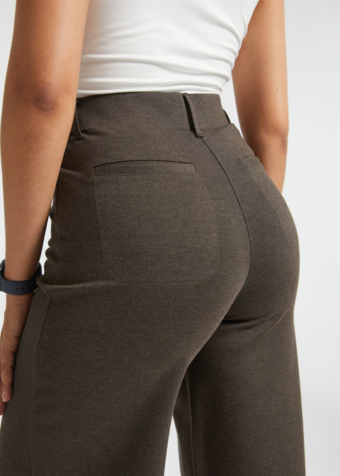 PRESALE ⏰ 7-Pocket High-Waist DPYP™ Dress Pant Yoga Pants | Wide (Heather Brown)