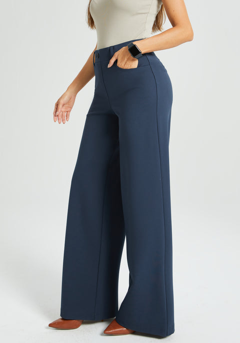 ⏰ PRESALE | 7-Pocket Dress Pant Yoga Pant | Wide (Navy)