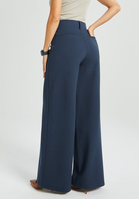⏰ PRESALE | 7-Pocket Dress Pant Yoga Pant | Wide (Navy)