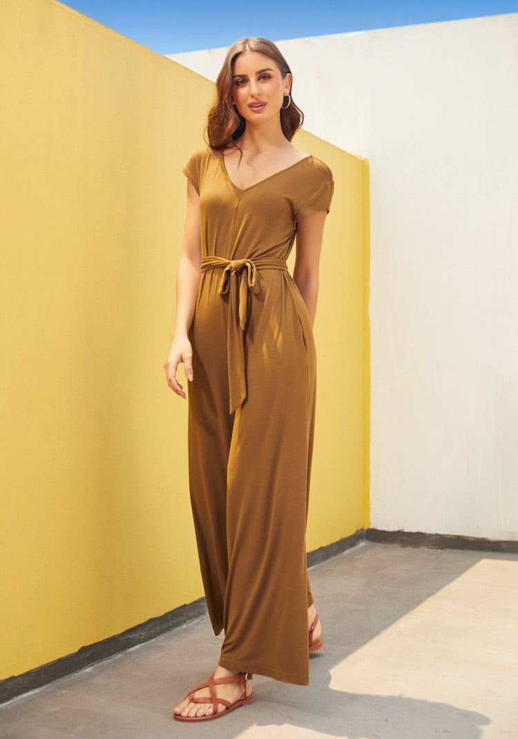 Day to Night Jumpsuit (Nutmeg)