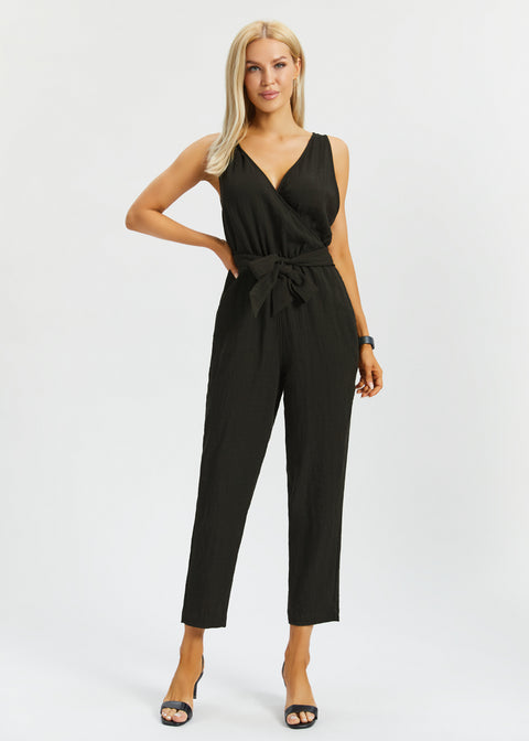 Drift Jumpsuit | Linenette (Black)