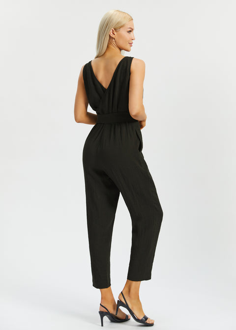 Drift Jumpsuit | Linenette (Black)