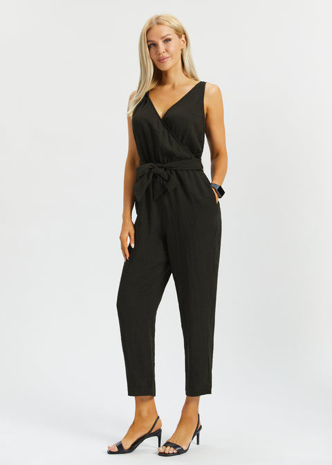 Drift Jumpsuit | Linenette (Black)