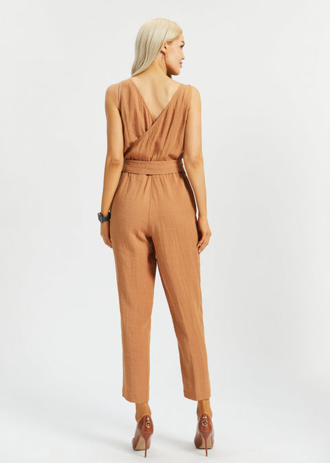 Drift Jumpsuit | Linenette (Sandalwood)