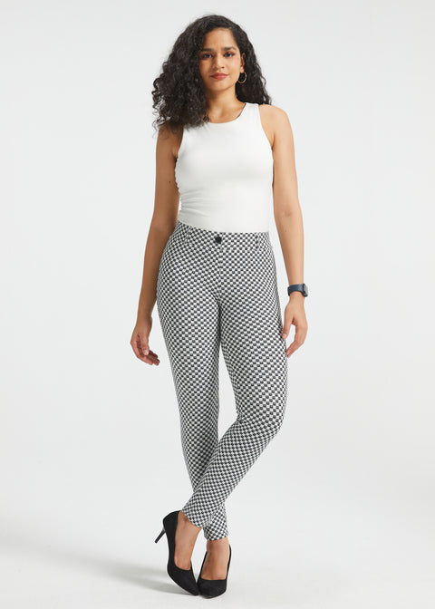 PRESALE ⏰ Classic DPYP™ Dress Pant Yoga Pant | Skinny (Black Ivory Catstooth)