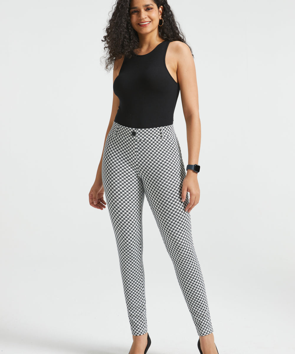 PRESALE ⏰ Classic DPYP™ Dress Pant Yoga Pant | Skinny (Black Ivory Catstooth)