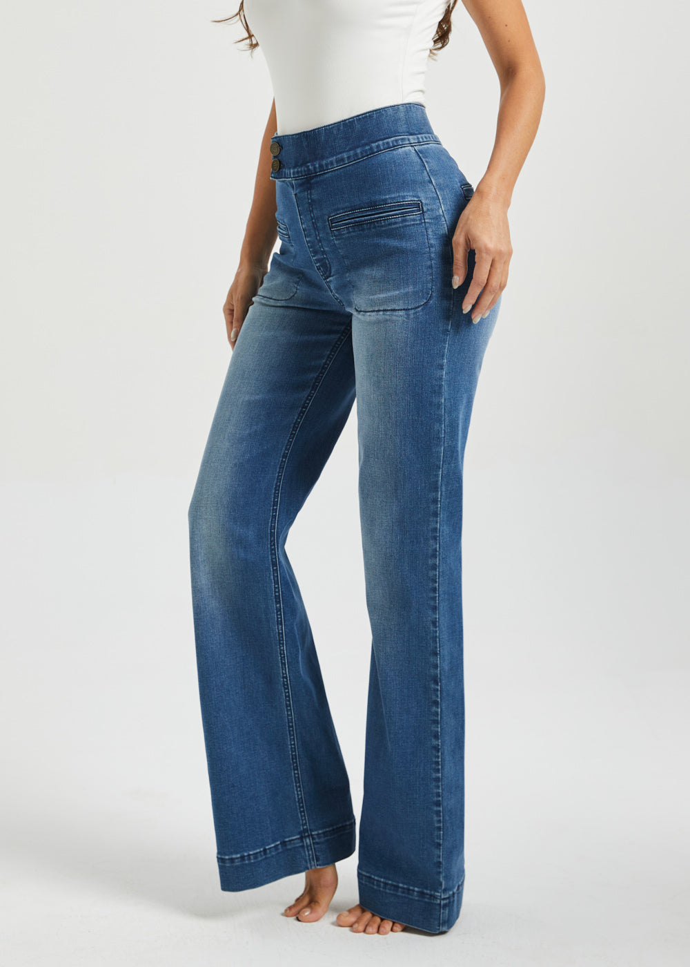 Farah Jeans High Waist Wide Leg Denim