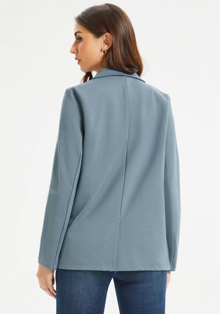 Double Breasted Blazer (Blue Haze)
