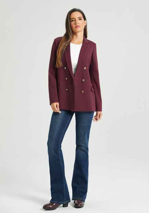 ⏰ PRESALE | Double Breasted Blazer (Burgundy)