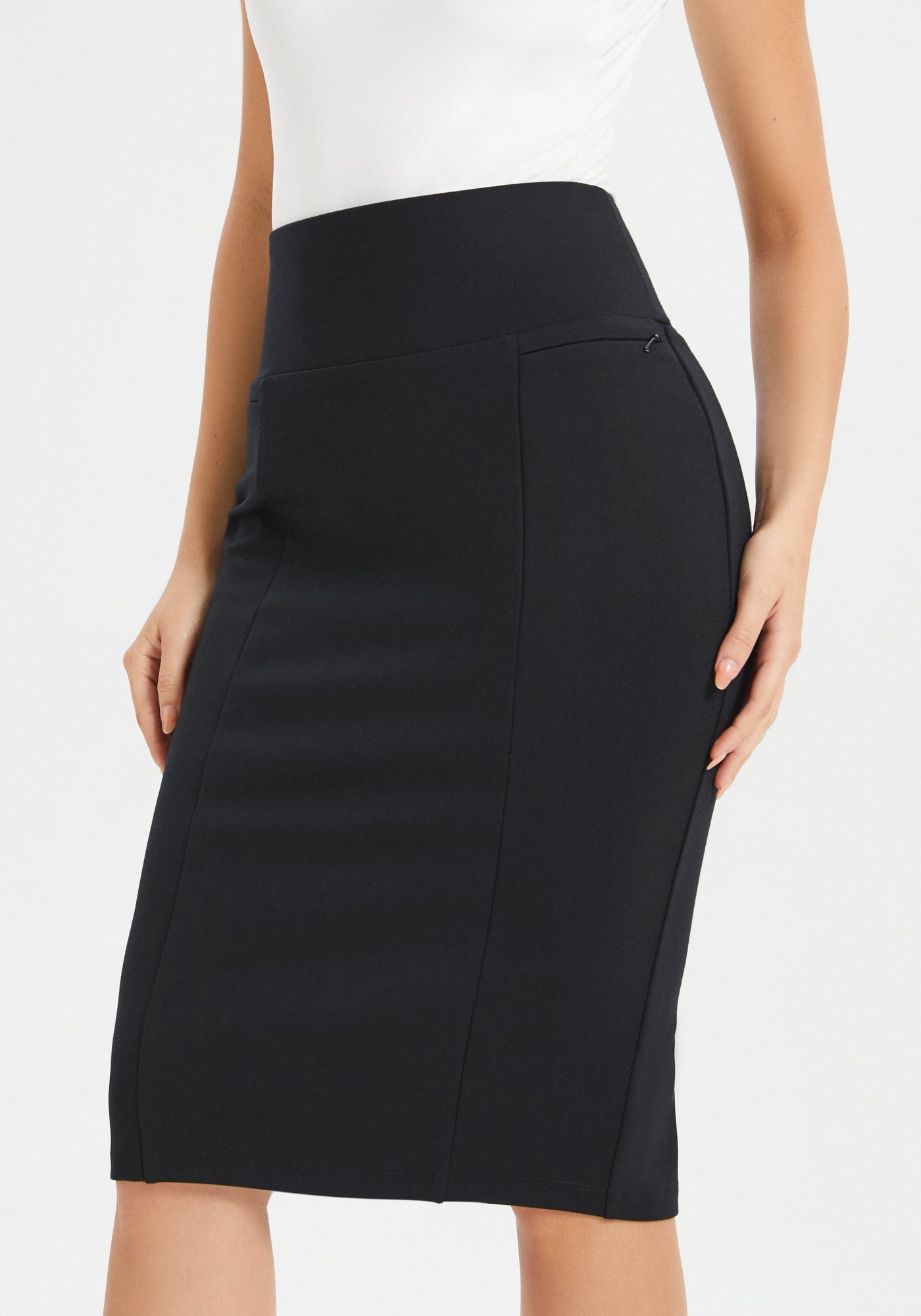 ◆BADBLOOD◆ Classic Logo Pointel Midi Skirt Black Badblood Classic Logo Pointel Midi Skirt - Black – BBGSHOPHK