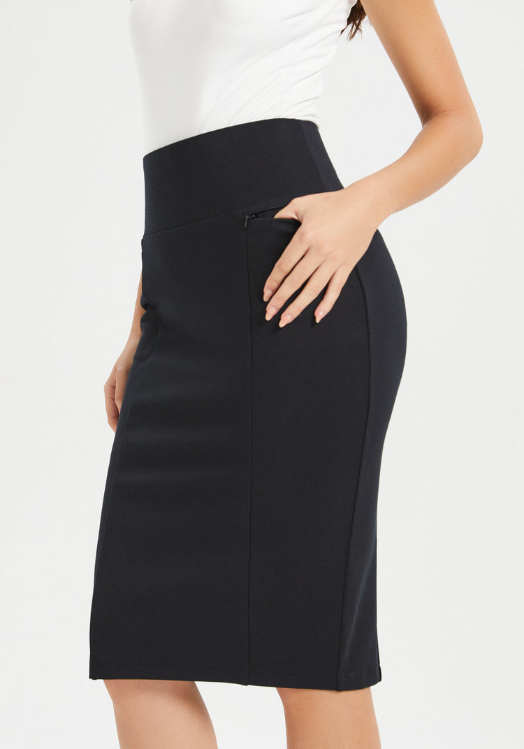 Power Down Pencil Skirt (Black)