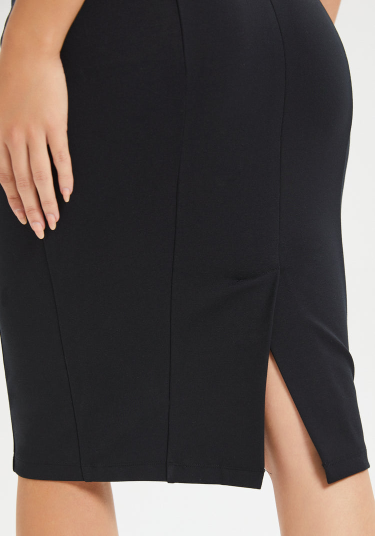 Power Down Pencil Skirt (Black)