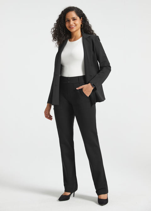 PRESALE ⏰ Parker Utility DPYP™ Dress Pant Yoga Pants | Straight (Black)