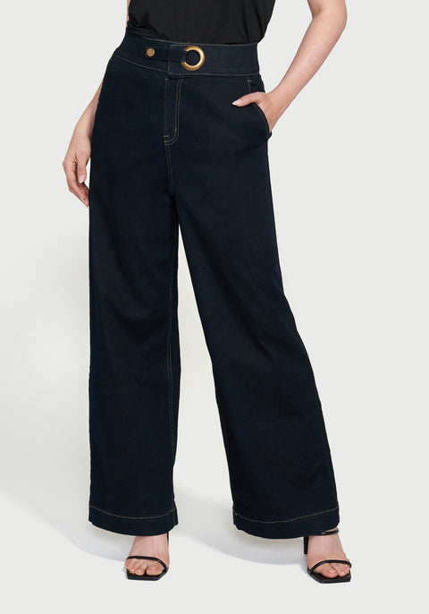 Sandra Grommet Jean | Wide (Rinse Wash)