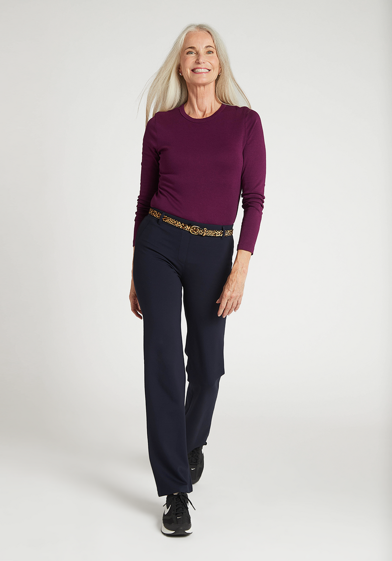 Boot-Cut | Classic Dress Pant Yoga Pants (Navy)