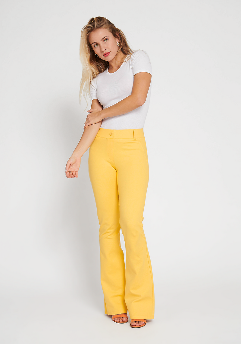Classic Dress Pant Yoga Pant | Bootcut (Dandelion)