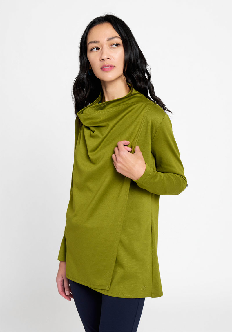 Liz Wrap Tunic (Cardamom Seed)