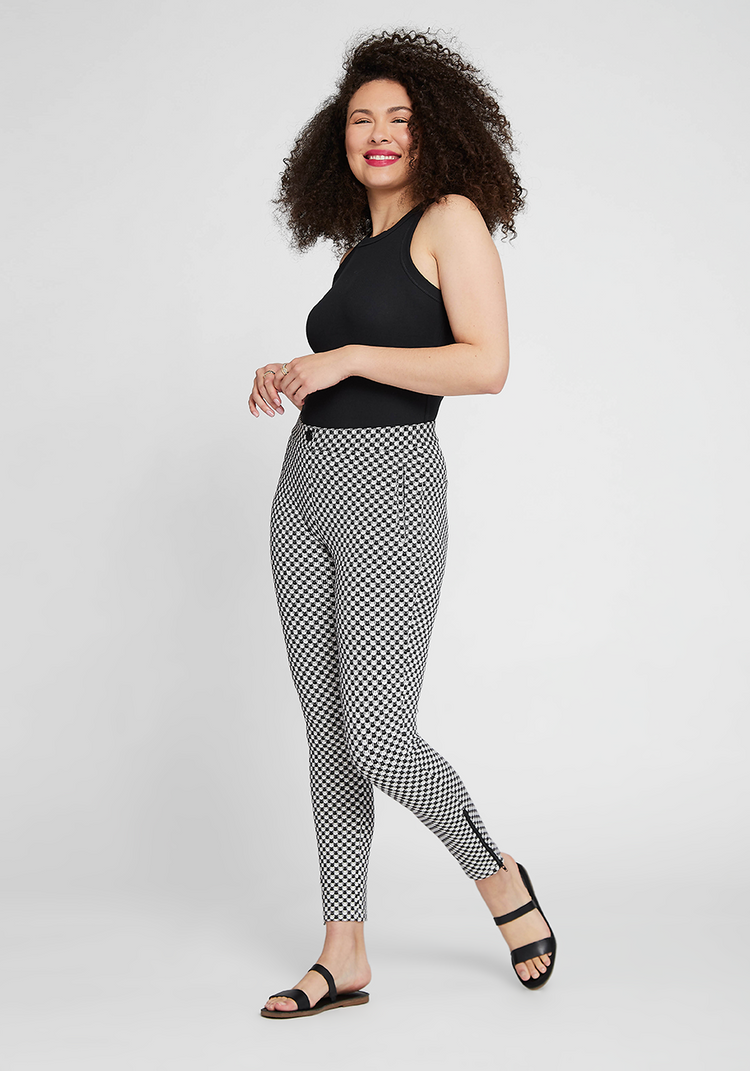 Skinny Leg Pencil Dress Pant Yoga Pants Catstooth Betabrand