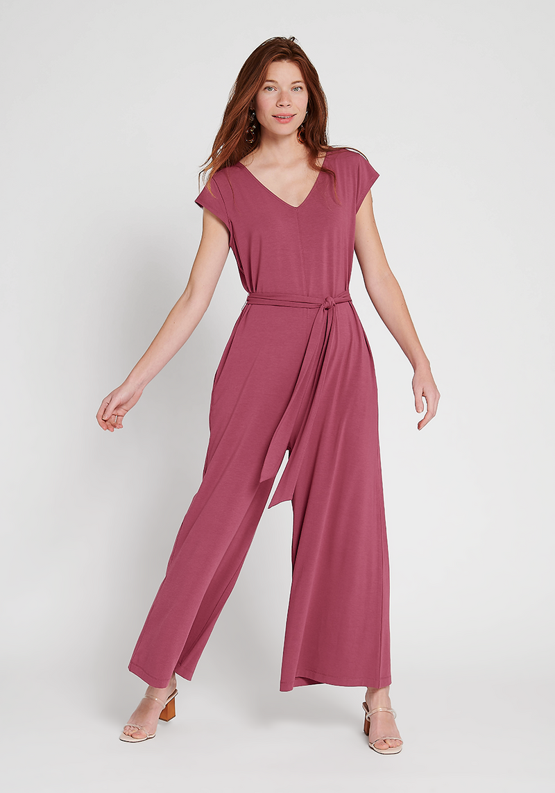 Day to Night Jumpsuit (Mauve)