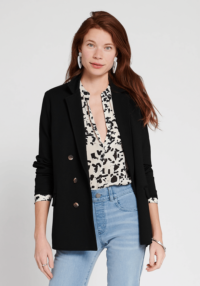 Double-Breasted Blazer (Black)