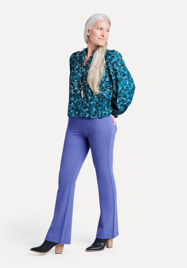 Boot Cut Two Pocket Dress Pant Yoga Pants Blue Iris Betabrand