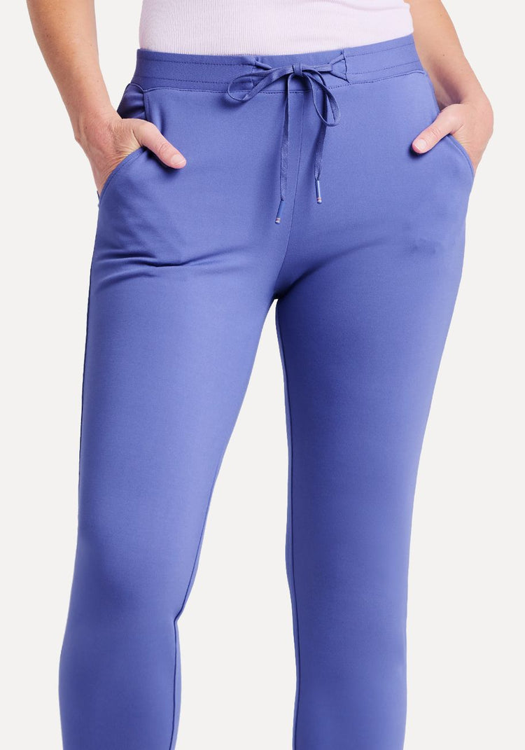 Betabrand Women s Chelsea Jogger Pants Crop Blue Iris Purple Size 2X Petite